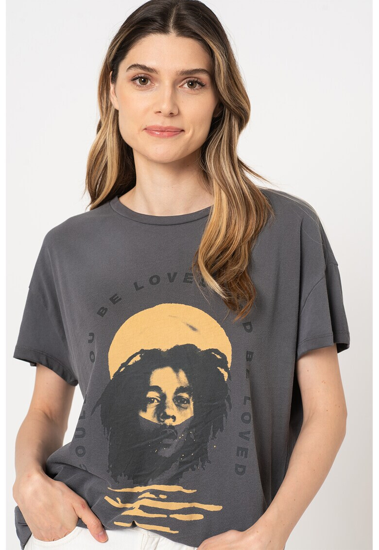 Only Тениска с щампа Bob Marley - Pepit.bg