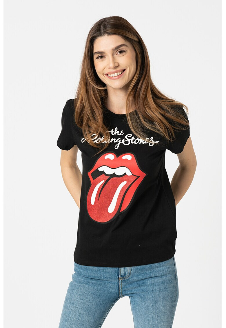 Only Тениска с щампа на Rolling Stones - Pepit.bg