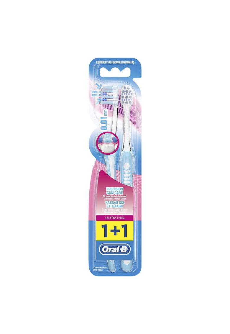 Oral-B Комплект Четка за зъби Ultrathin Precision Gum Care 2 броя - Pepit.bg