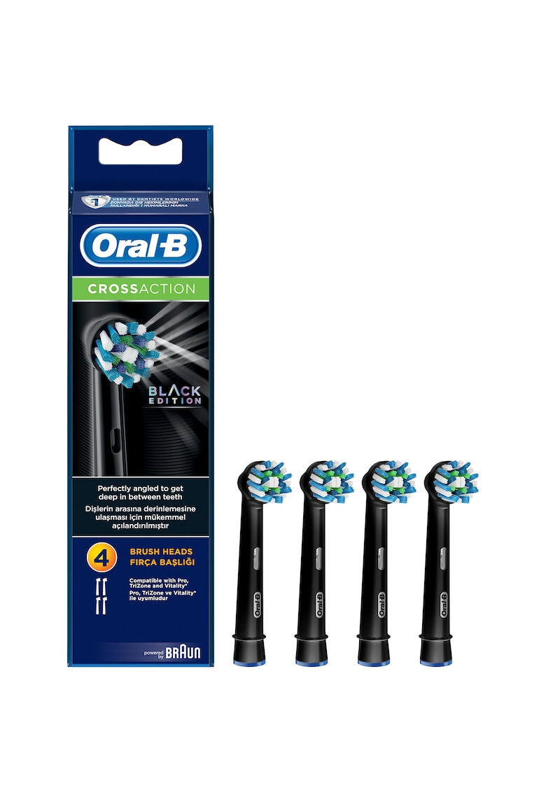 Oral-B Резерва за електрическа четка за зъби Cross Action Black edition - Pepit.bg