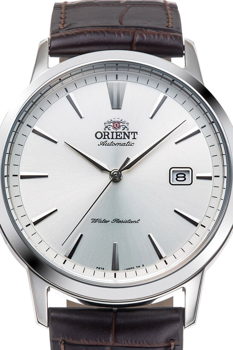 ORIENT Овален часовник с кожена каишка - Pepit.bg