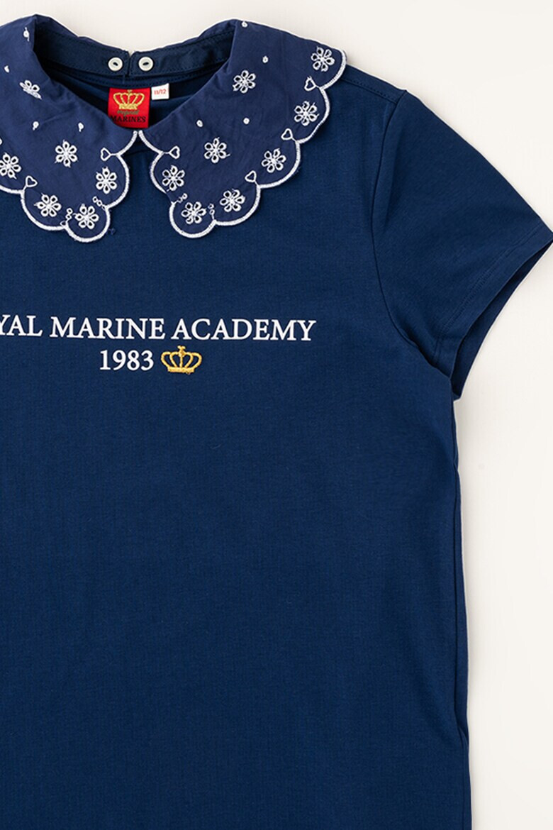Original Marines Памучна тениска с бродерии - Pepit.bg