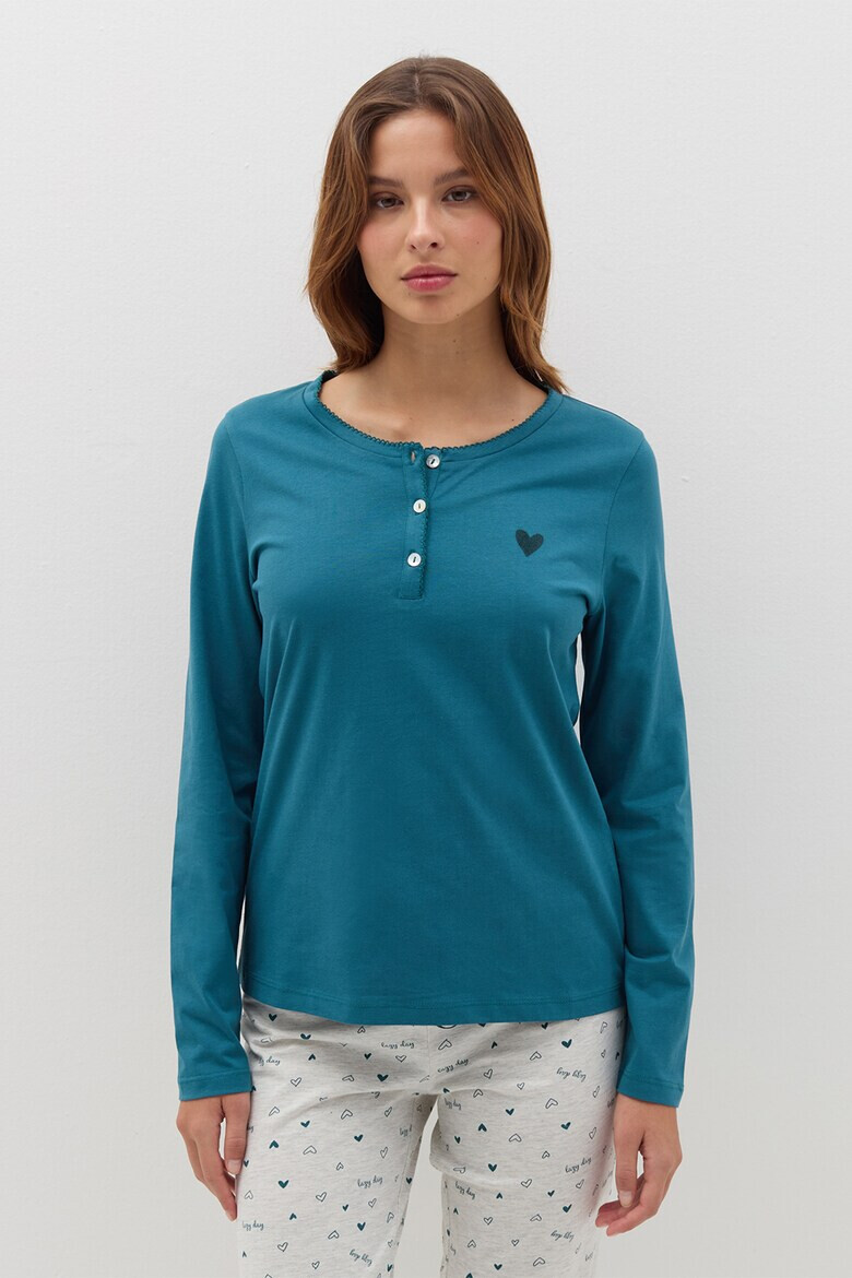OVS Дълга пижама Henley - Pepit.bg