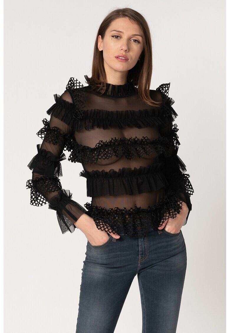OW Intimates Боди Grace с мрежа и набирания - Pepit.bg
