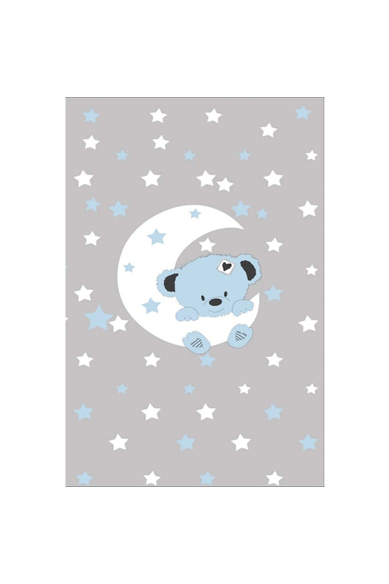 Oyo home Килим Moon Bear 140x220 см Полиестер Дигитален печат Неплъзгаща се долна страна Многоцветен - Pepit.bg