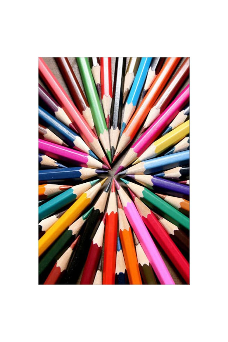 Oyo home Килим Pencils 140x220 см Полиестер Дигитален печат Неплъзгаща се долна страна Многоцветен - Pepit.bg