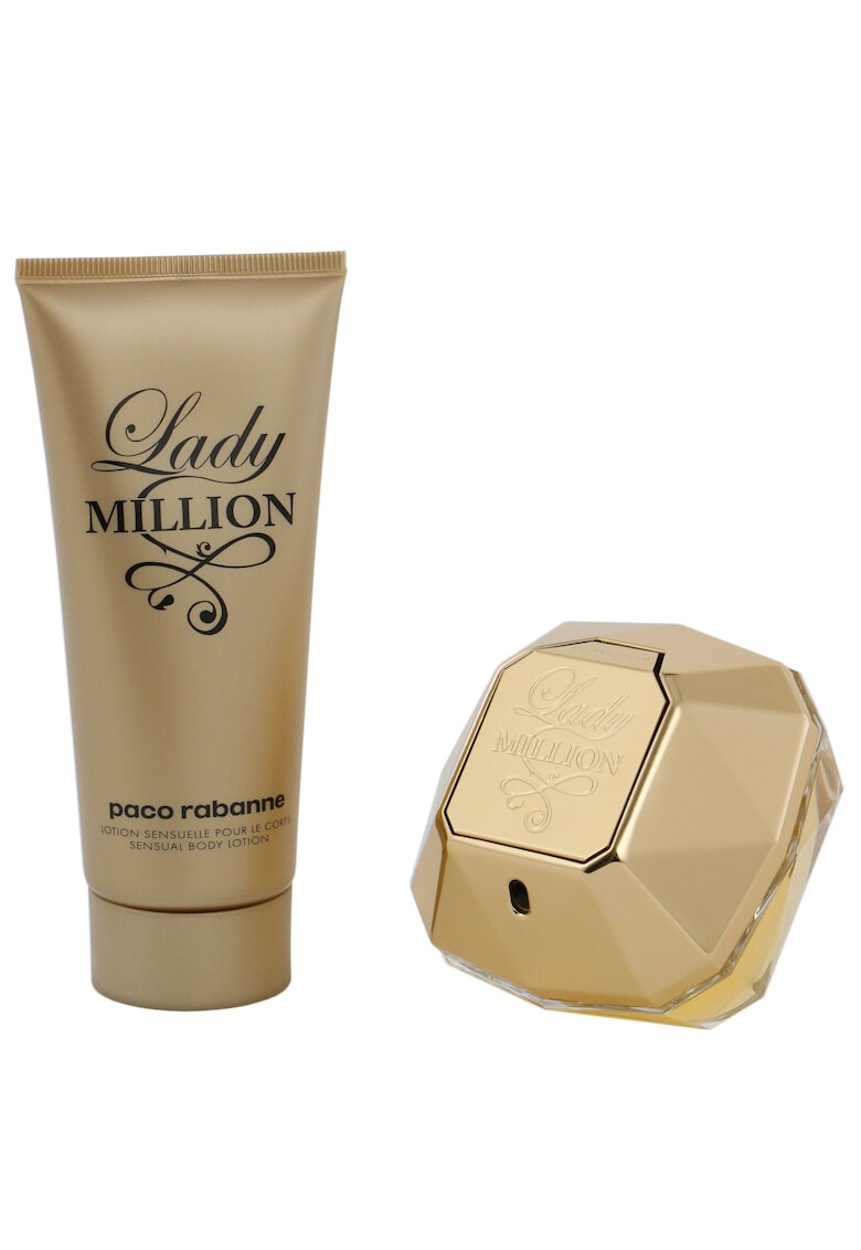 Paco Rabanne Комплект Lady Million Жени: Парфюмна вода 50 мл + Лосион за тяло 75 мл - Pepit.bg