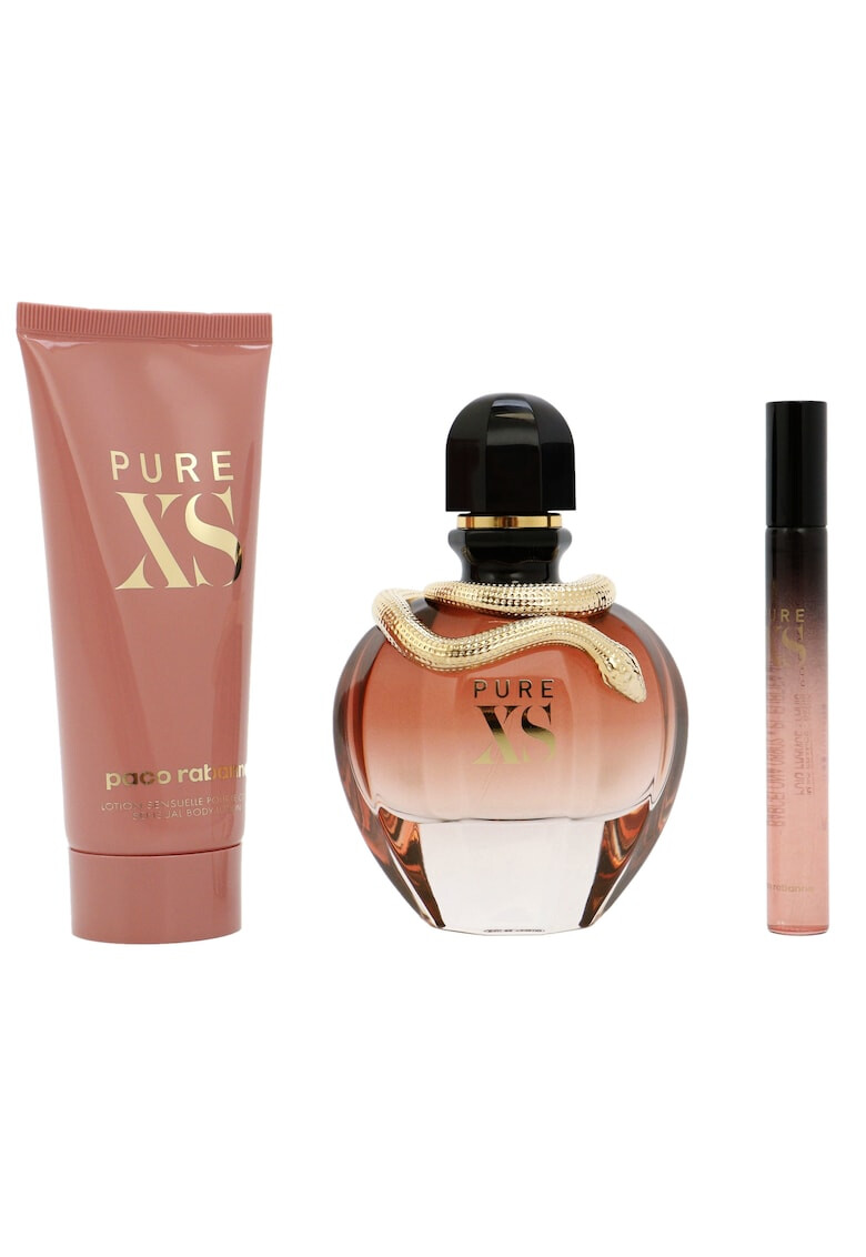 Paco Rabanne Комплект Pure XS Жени: Парфюмна вода 80 мл + Лосион за тяло 100 мл + Парфюмна вода 10 мл - Pepit.bg