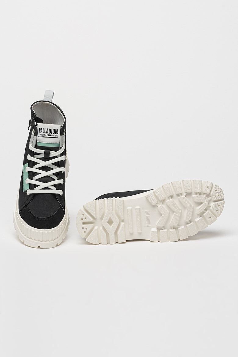 Palladium Кецове с лого и велур - Pepit.bg