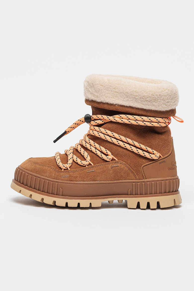 Palladium Кожени боти Pallashock Hiver - Кафяв - Pepit.bg