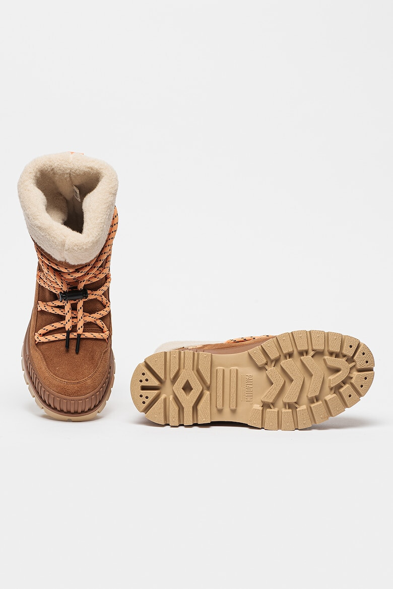 Palladium Кожени боти Pallashock Hiver - Кафяв - Pepit.bg