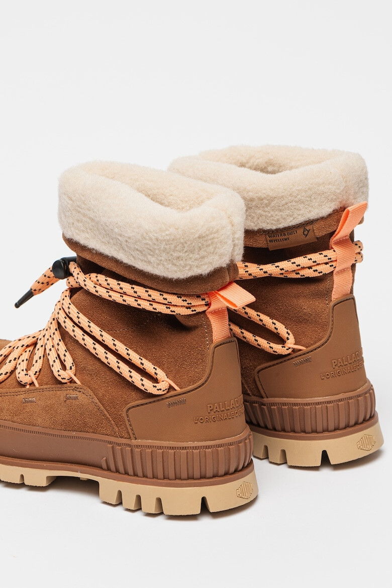 Palladium Кожени боти Pallashock Hiver - Кафяв - Pepit.bg