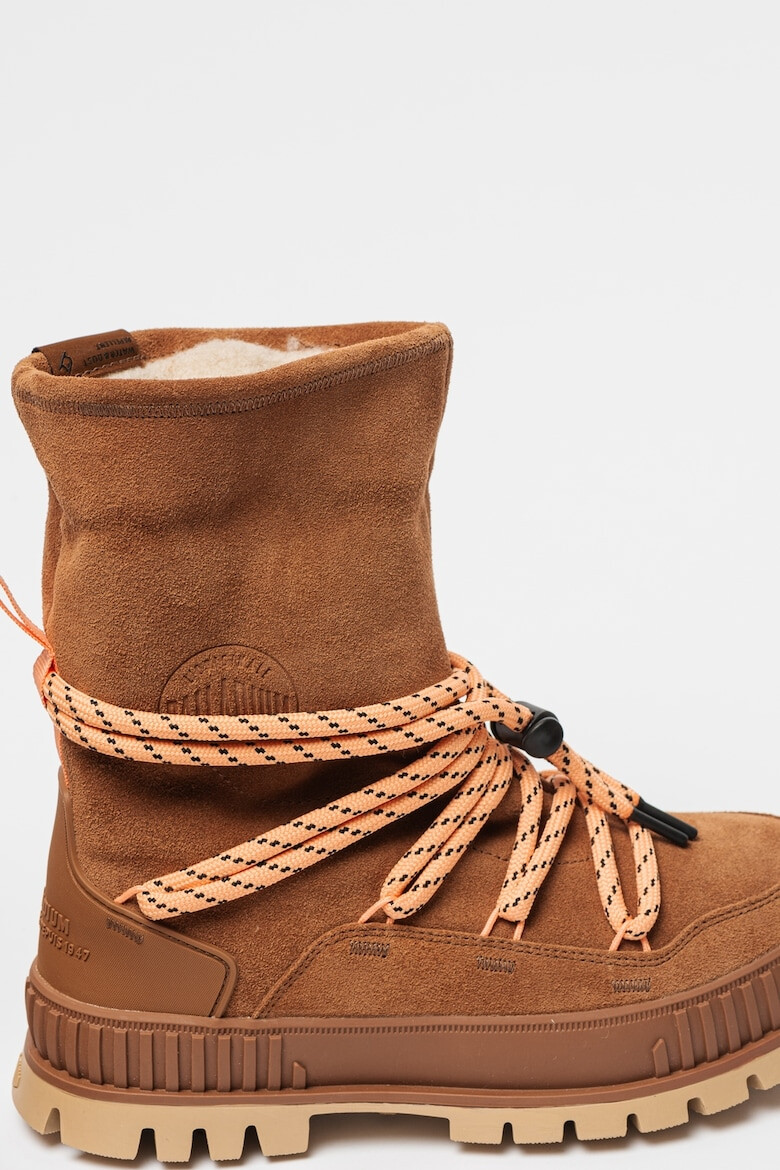 Palladium Кожени боти Pallashock Hiver - Кафяв - Pepit.bg