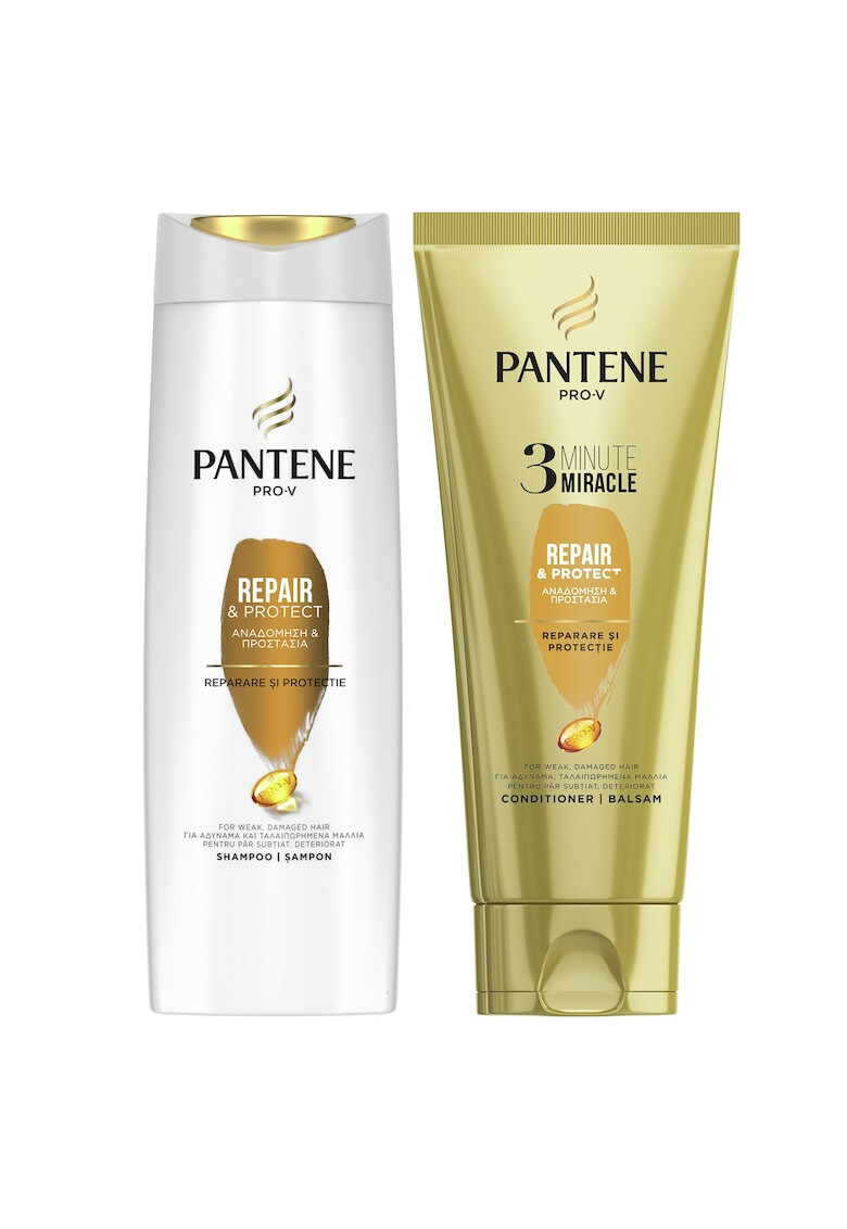 Pantene Promo pack Pro-V Repair&Protect: Шампоан 360 ml + Балсам3 Minute Miracle 200 ml - Pepit.bg