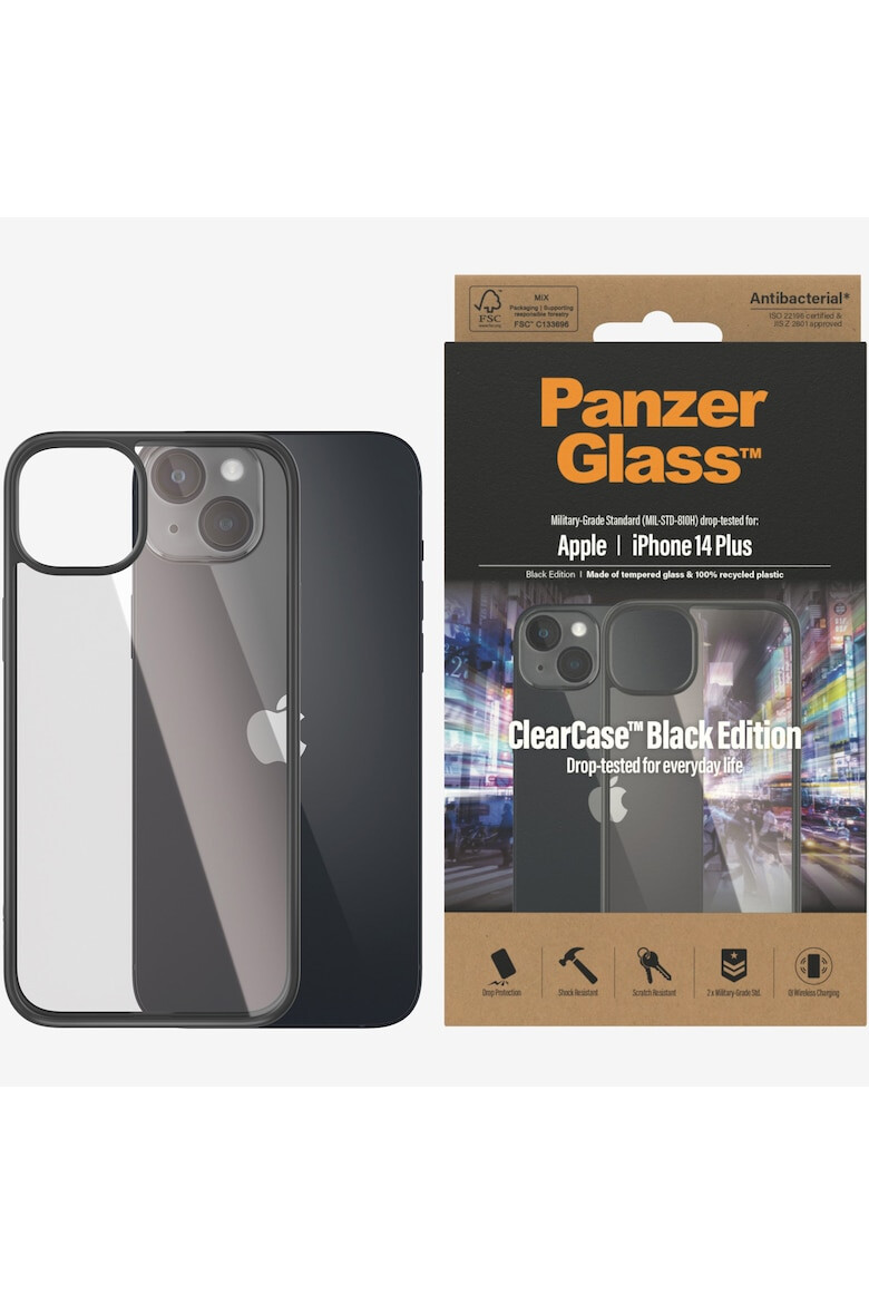PanzerGlass Защитен калъф за Apple iPhone 14 Plus - Black frame - Pepit.bg