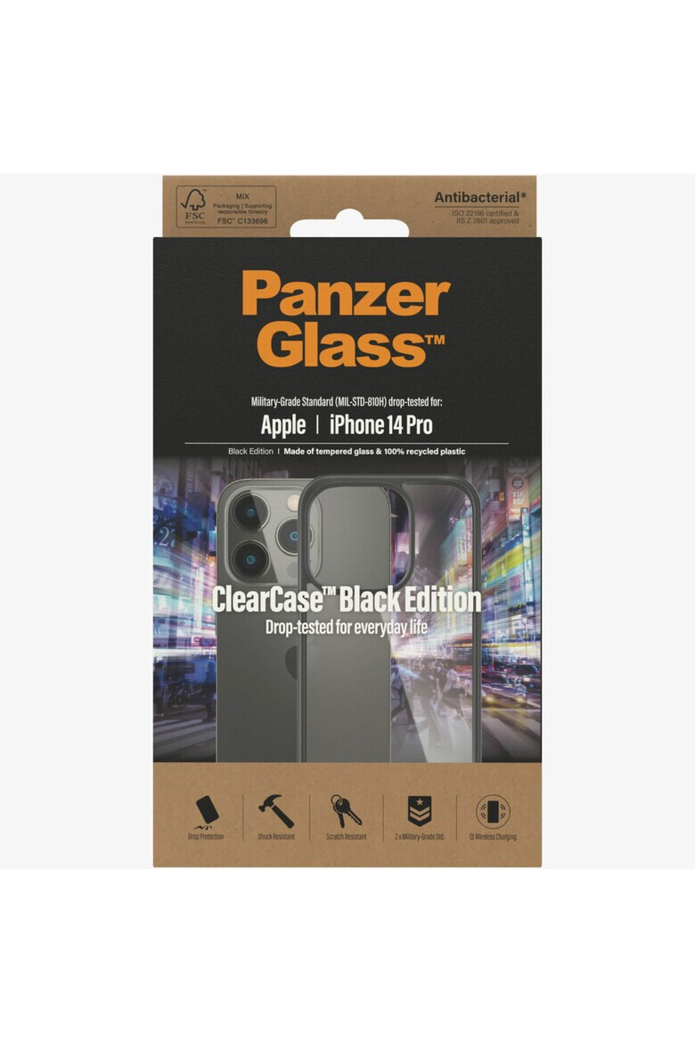 PanzerGlass Защитен калъф За Apple iPhone 14 Pro - Black frame - Pepit.bg