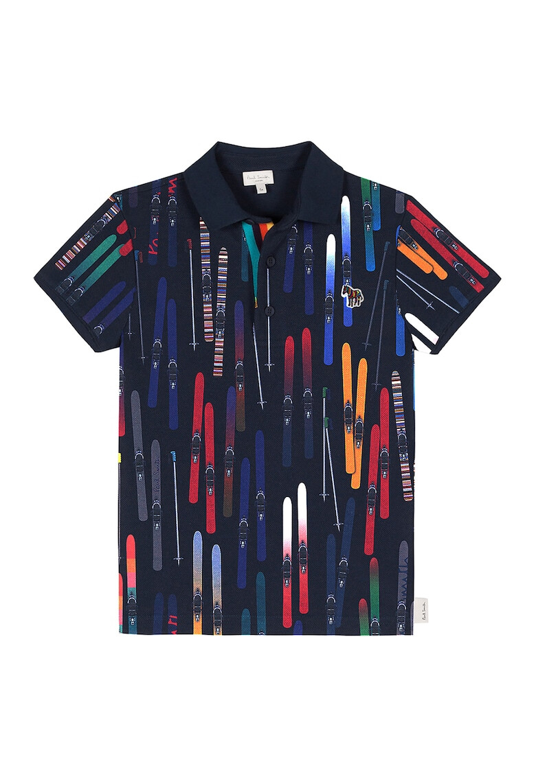 Paul Smith Тениска с яка с шарка на ски - Pepit.bg