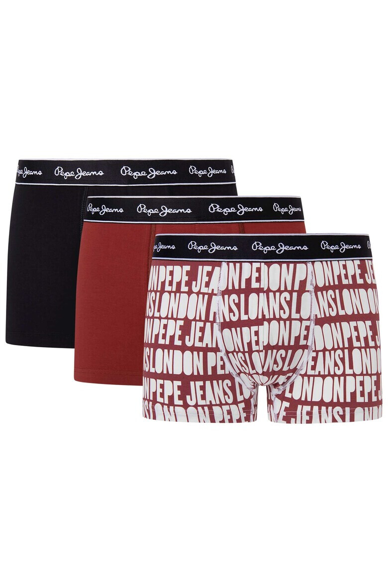 Pepe Jeans London Боксерки с лого на талията - 3 чифта - Pepit.bg
