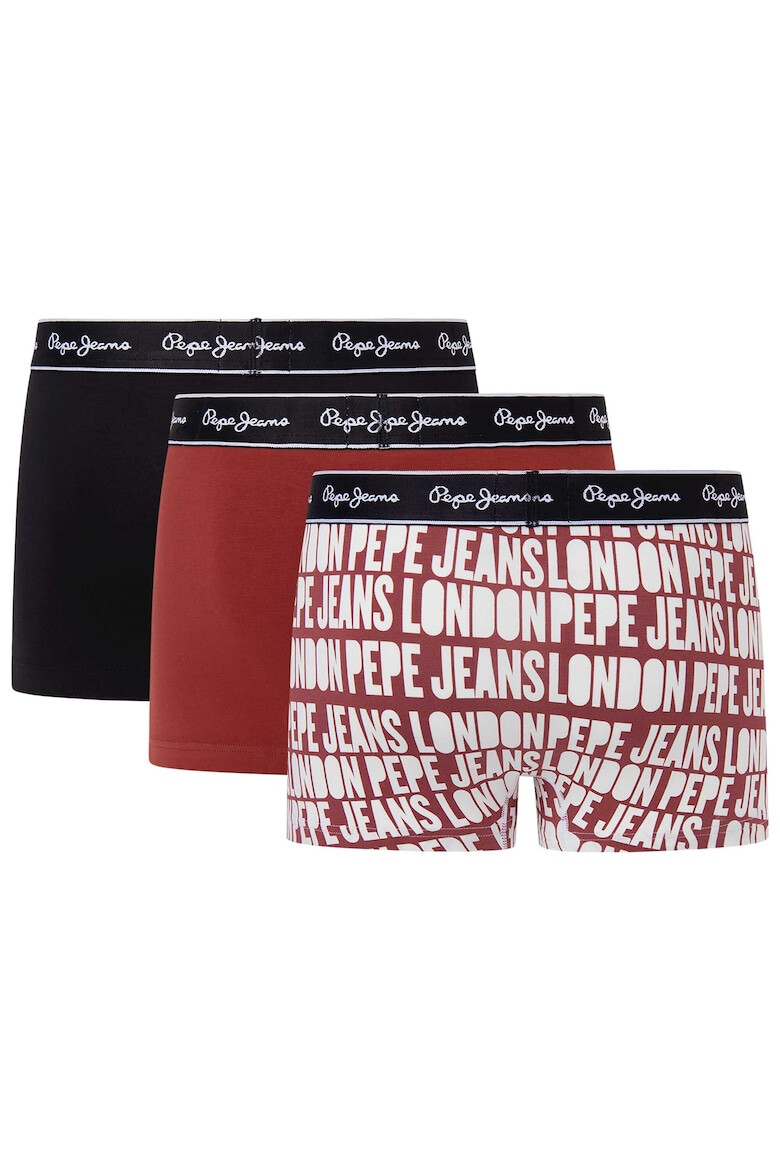 Pepe Jeans London Боксерки с лого на талията - 3 чифта - Pepit.bg