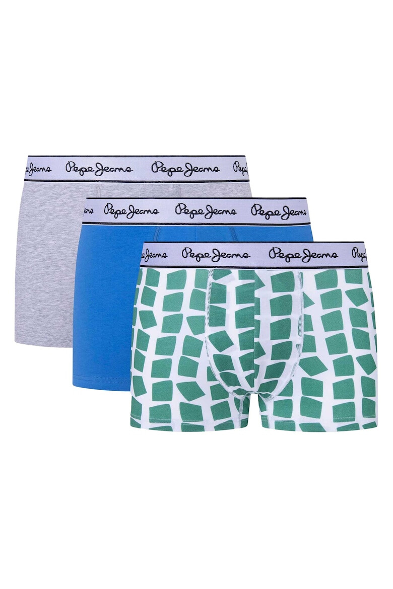 Pepe Jeans Десенирани боксерки - 3 чифта - Pepit.bg