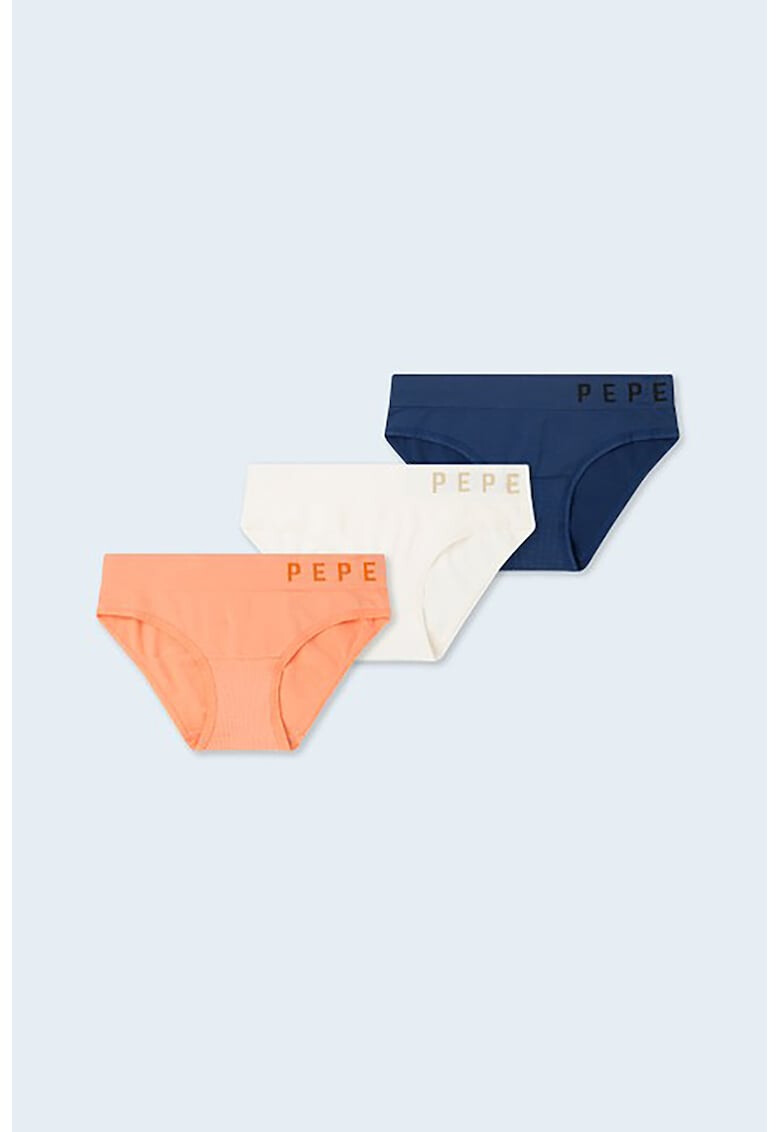 Pepe Jeans London Бикини с лого - 3 чифта - Pepit.bg