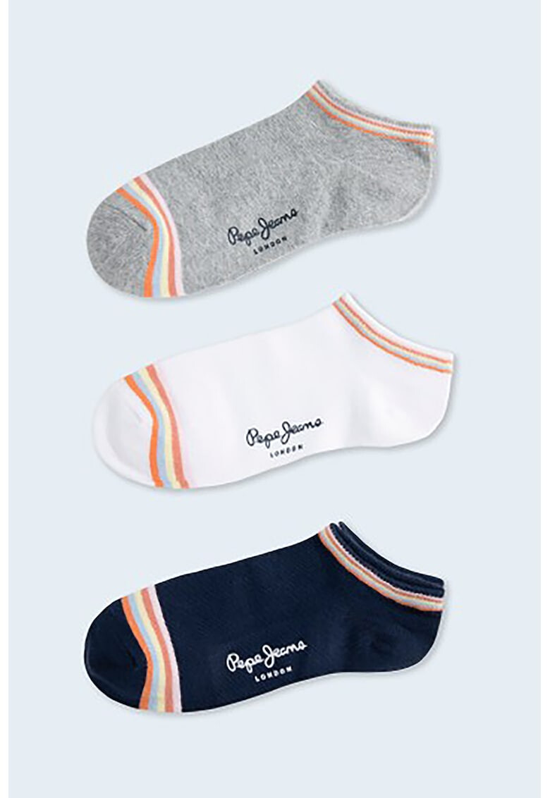 Pepe Jeans London Чорапи с контрасти - 3 чифта - Pepit.bg