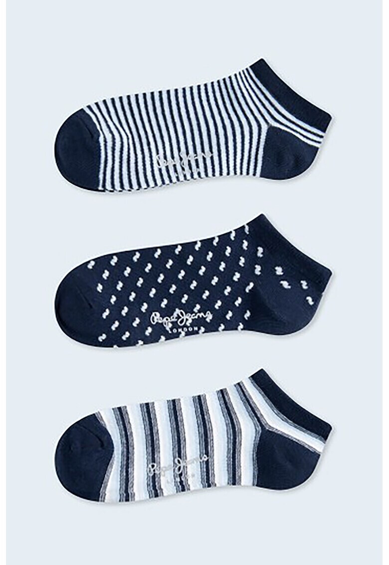 Pepe Jeans London Чорапи с райе - 3 чифта - Pepit.bg