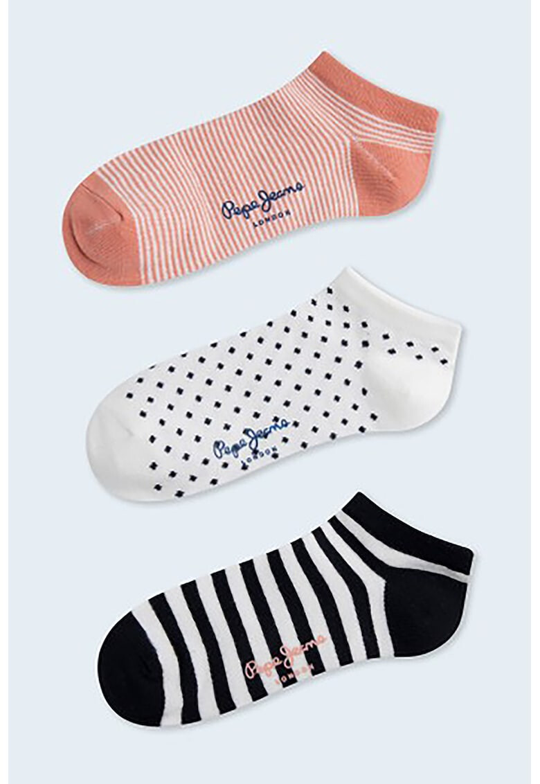 Pepe Jeans London Чорапи с разнородни шарки - 3 чифта - Pepit.bg