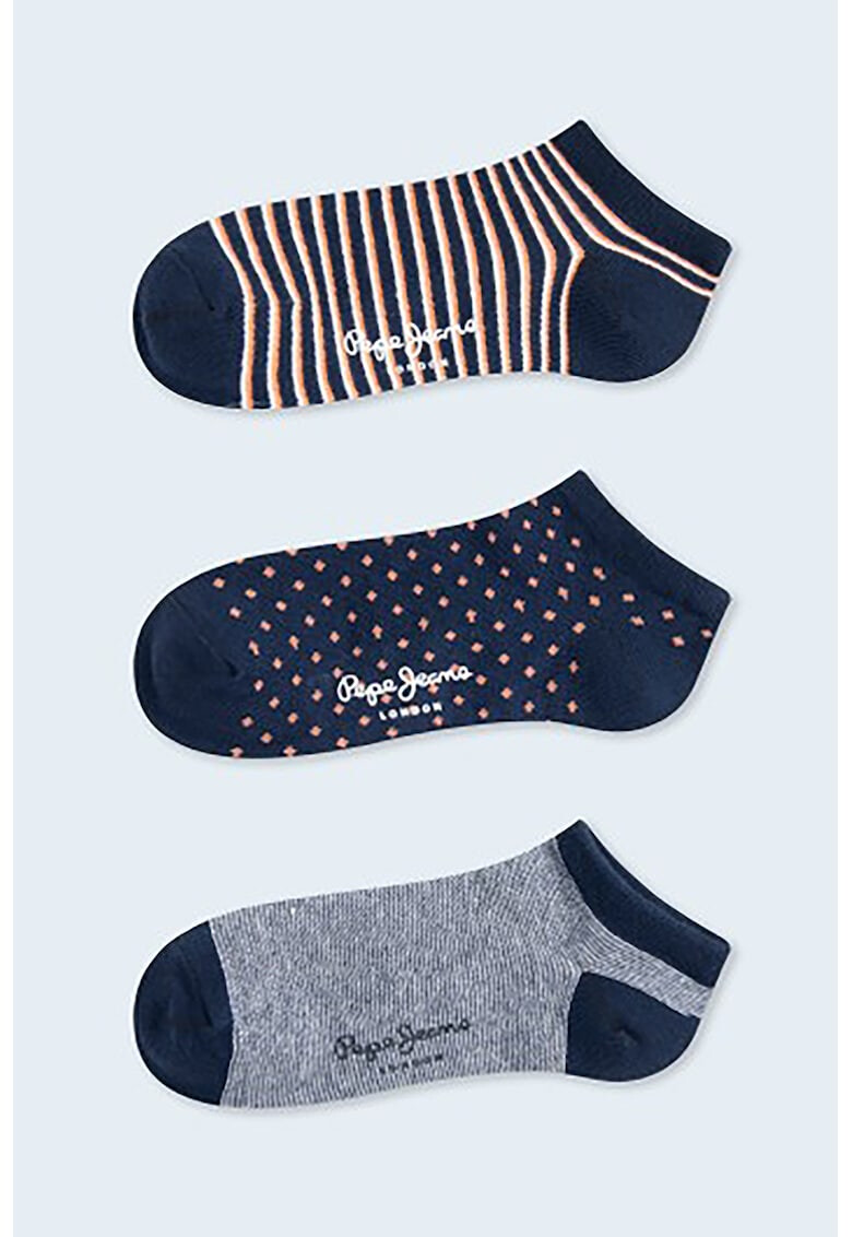 Pepe Jeans London Чорапи с шарки - 3 чифта - Pepit.bg