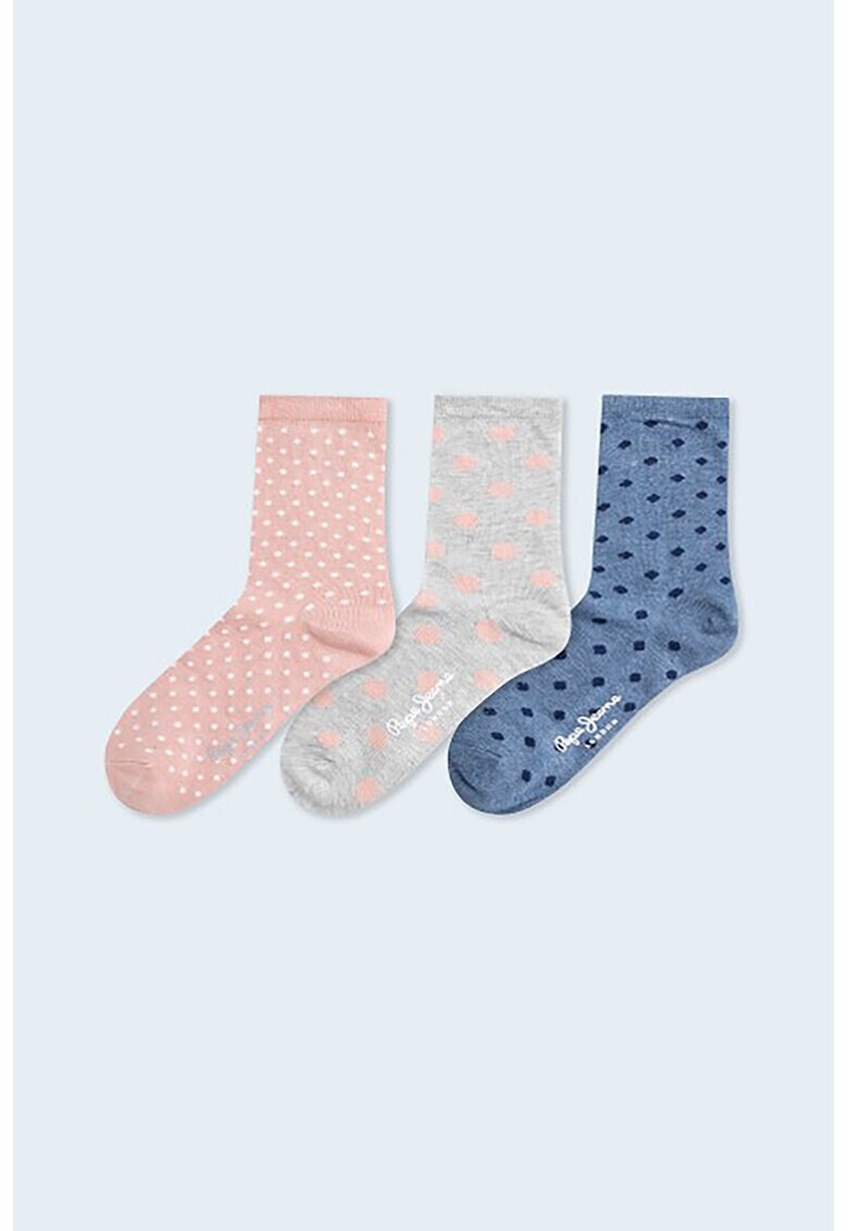 Pepe Jeans London Дълги чорапи с шарки - 3 чифта - Pepit.bg