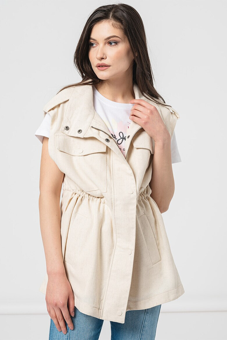 Pepe Jeans London Елек Tilda с лен - Pepit.bg
