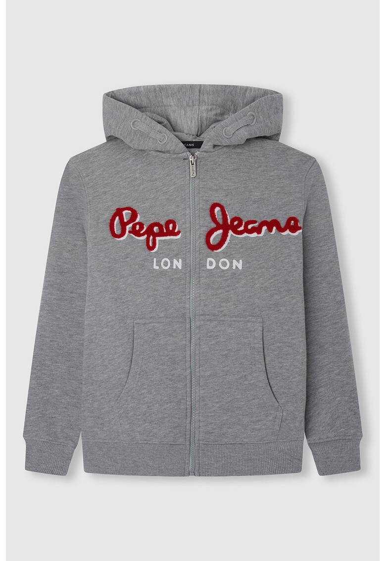 Pepe Jeans London Худи с връзки и лого - Pepit.bg