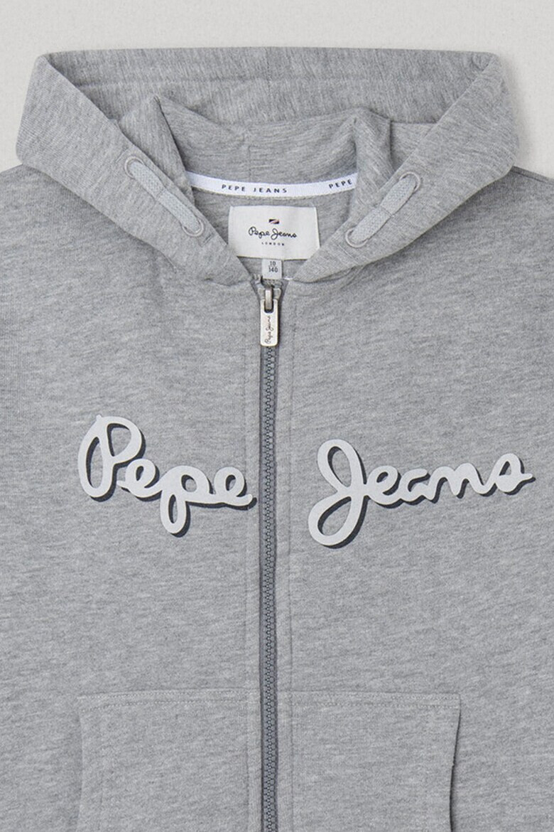 Pepe Jeans London Худи с цип и лого - Pepit.bg