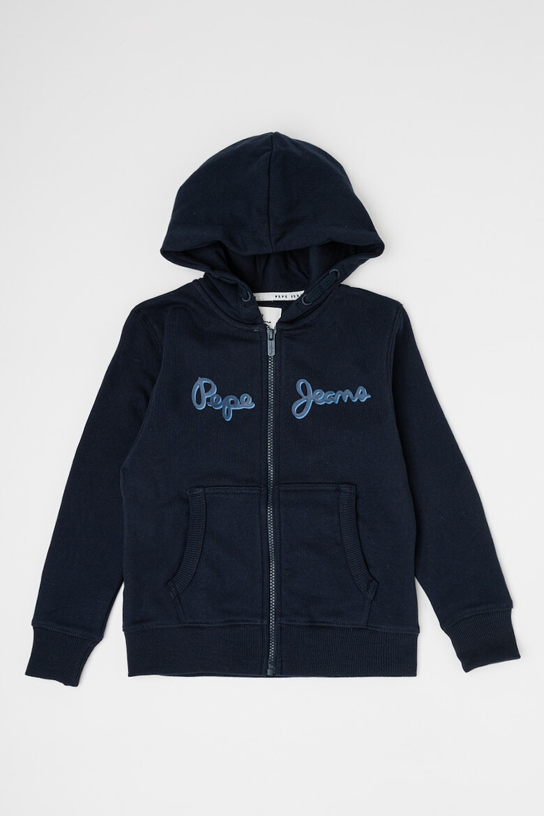 Pepe Jeans London Худи с цип и лого - Pepit.bg