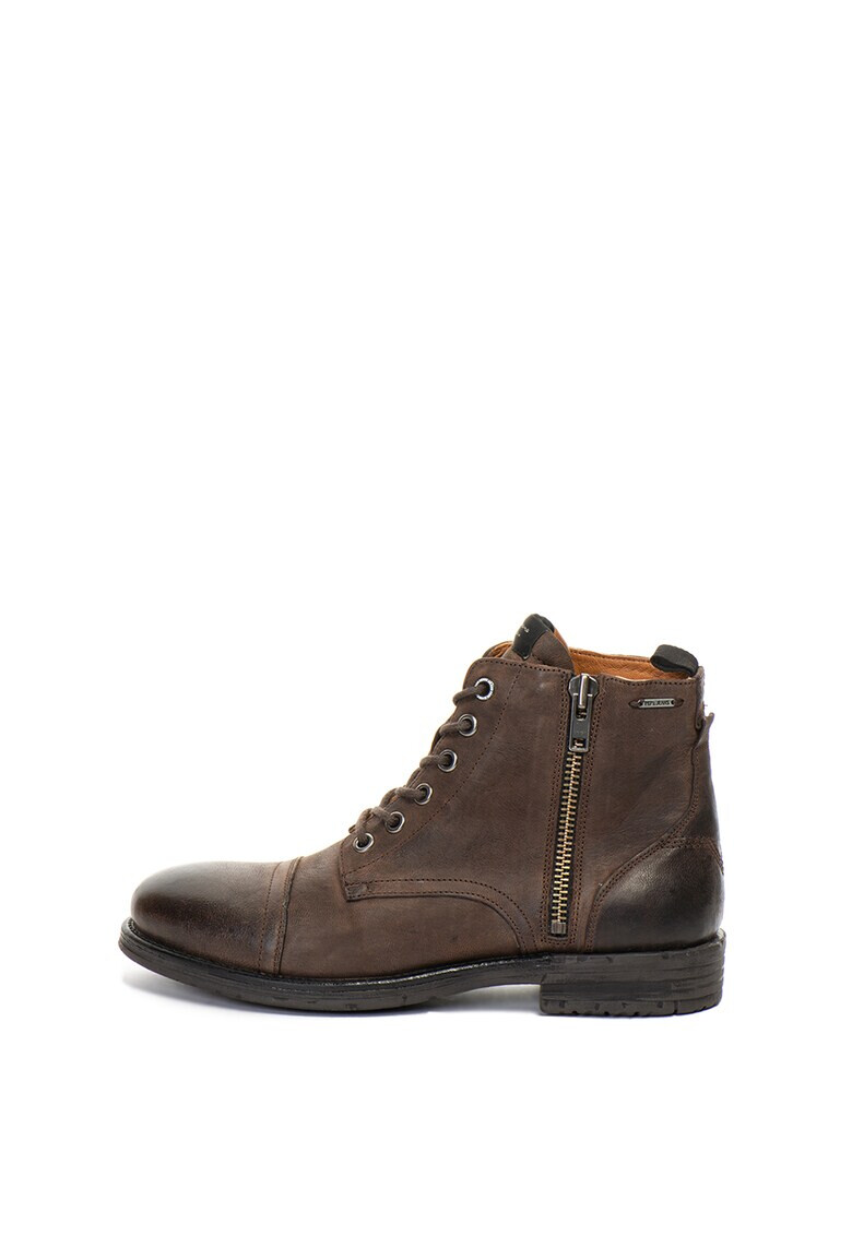 Pepe Jeans London Кожени ботуши Tom - Pepit.bg
