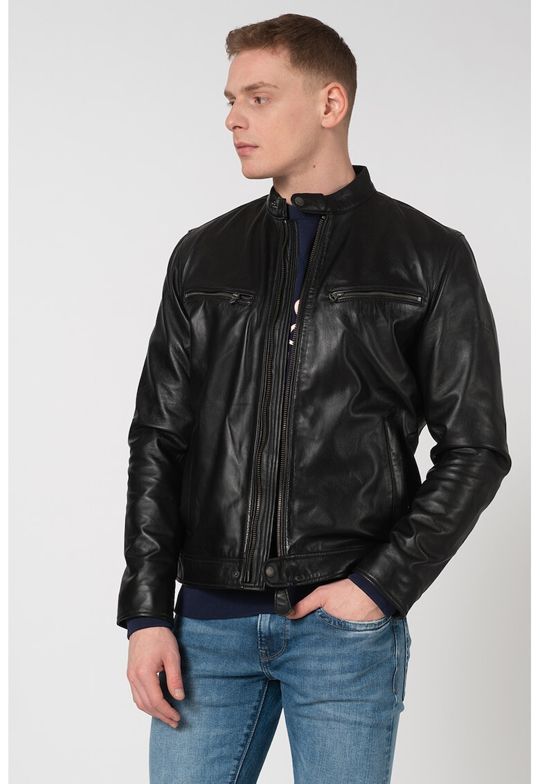 Pepe Jeans London Кожено яке Jared - Pepit.bg