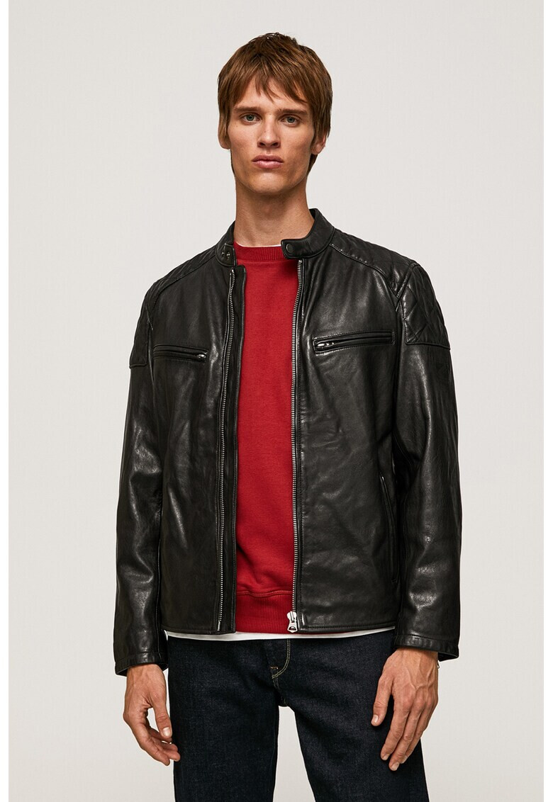 Pepe Jeans London Кожено яке Jayson - Pepit.bg