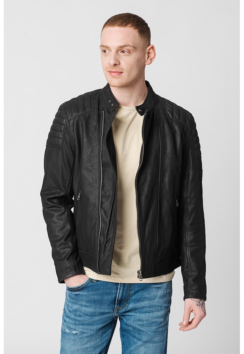Pepe Jeans London Кожено яке Lee - Pepit.bg
