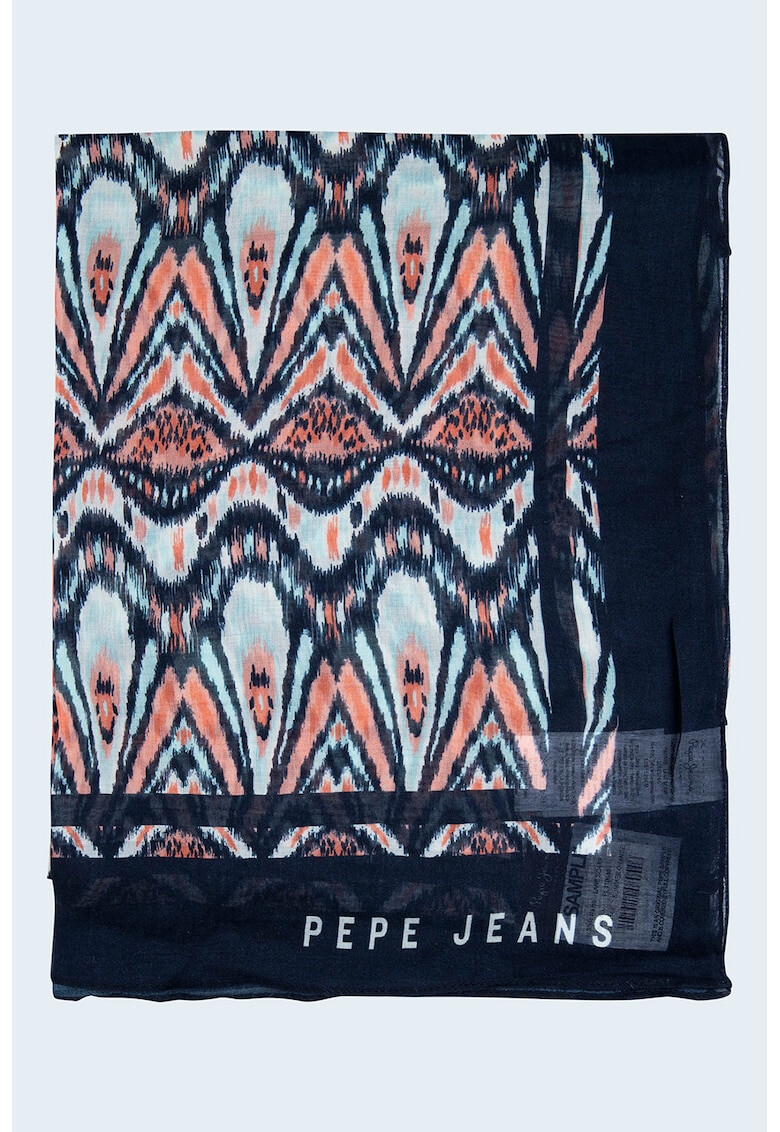 Pepe Jeans London Квадратен шал Lane с десен - Pepit.bg