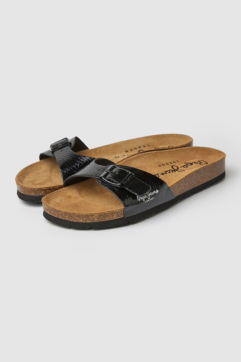 Pepe Jeans London Лачени чехли - Pepit.bg