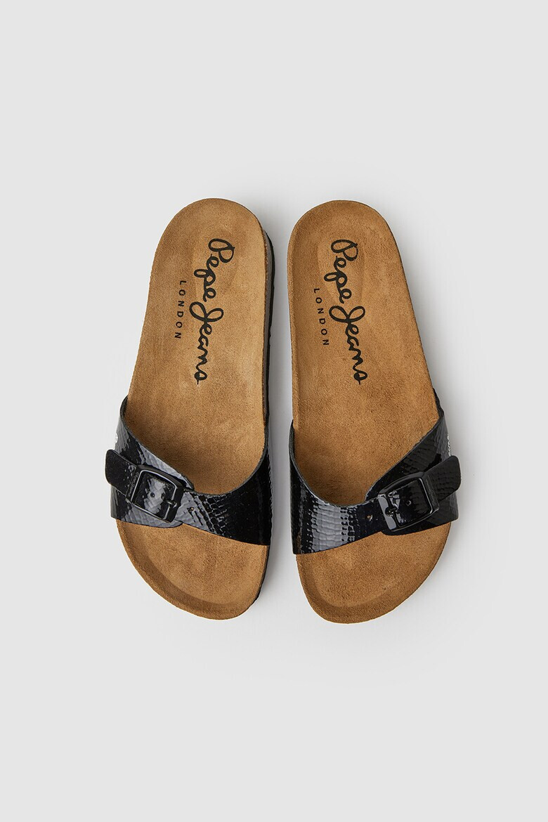 Pepe Jeans London Лачени чехли - Pepit.bg