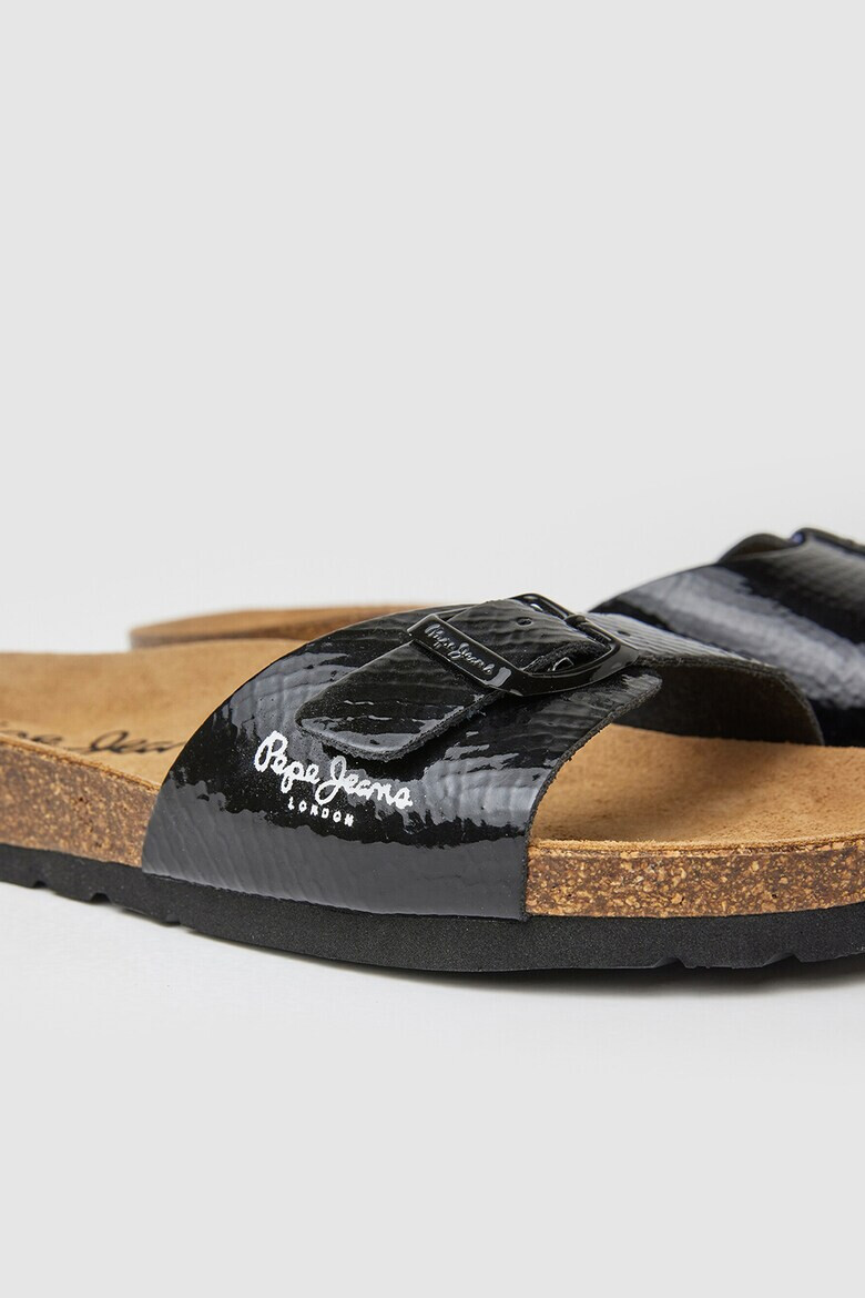 Pepe Jeans London Лачени чехли - Pepit.bg