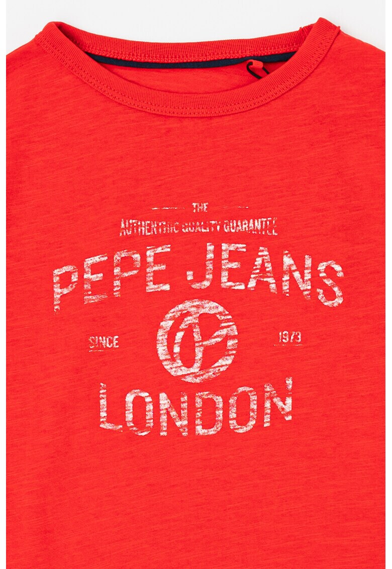 Pepe Jeans London Памучна блуза Raven с лого - Pepit.bg