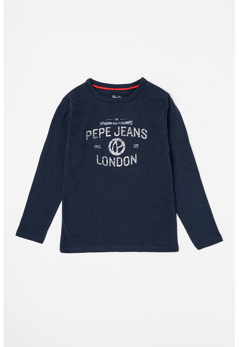 Pepe Jeans London Памучна блуза Raven с лого - Pepit.bg