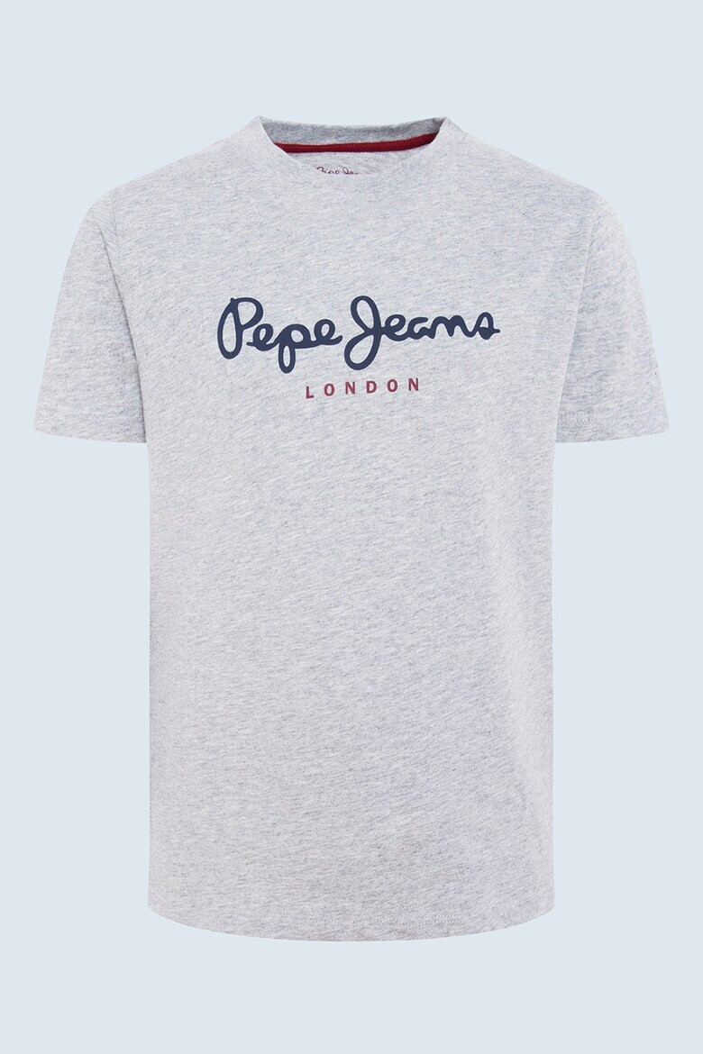 Pepe Jeans London Памучна тениска с лого - Pepit.bg