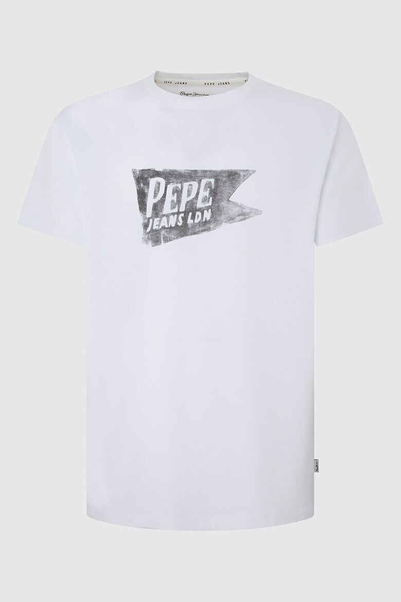 Pepe Jeans London Памучна тениска с лого - Pepit.bg