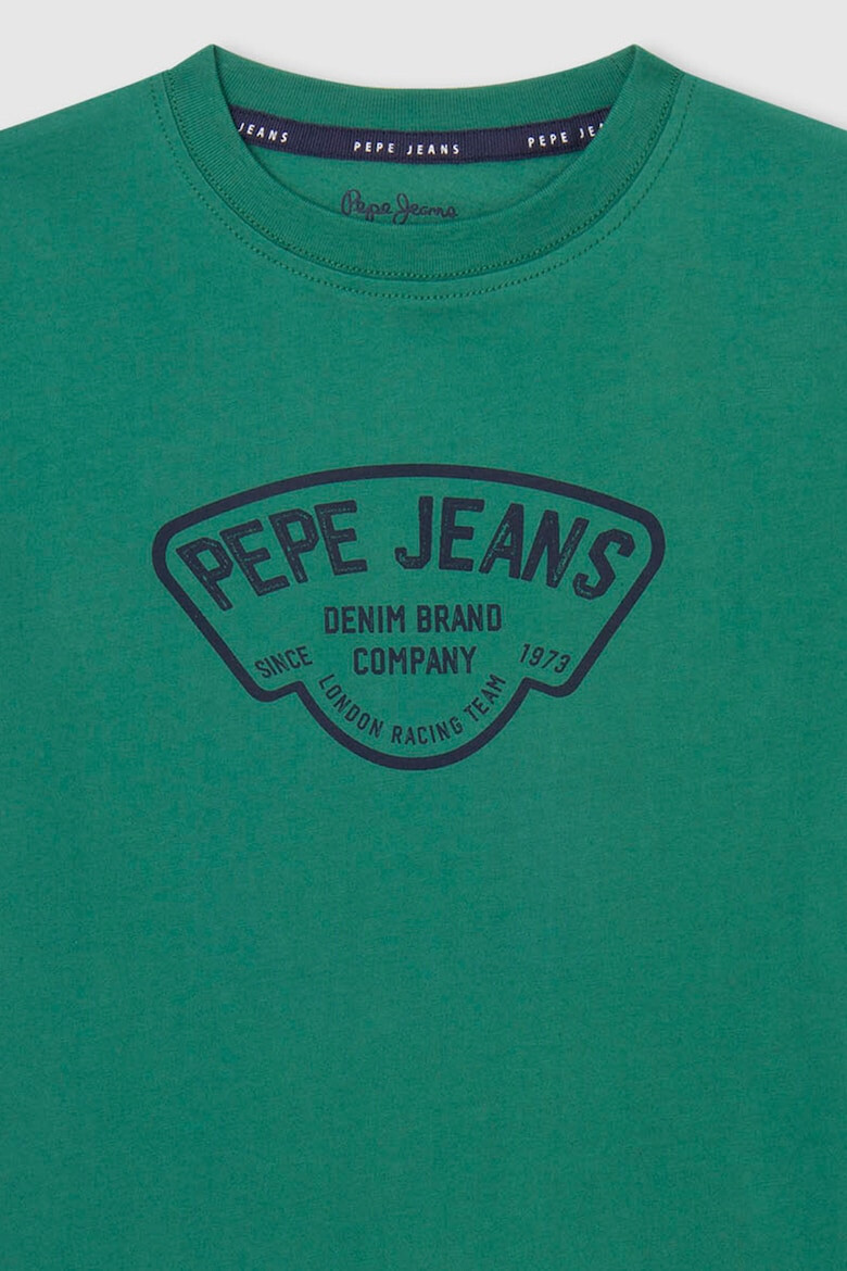 Pepe Jeans London Памучна тениска с лого - Pepit.bg