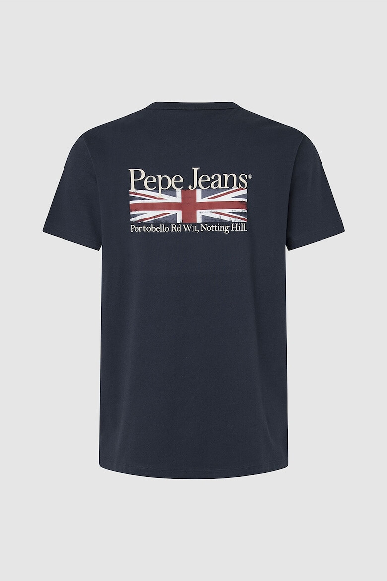 Pepe Jeans London Памучна тениска с лого - Pepit.bg