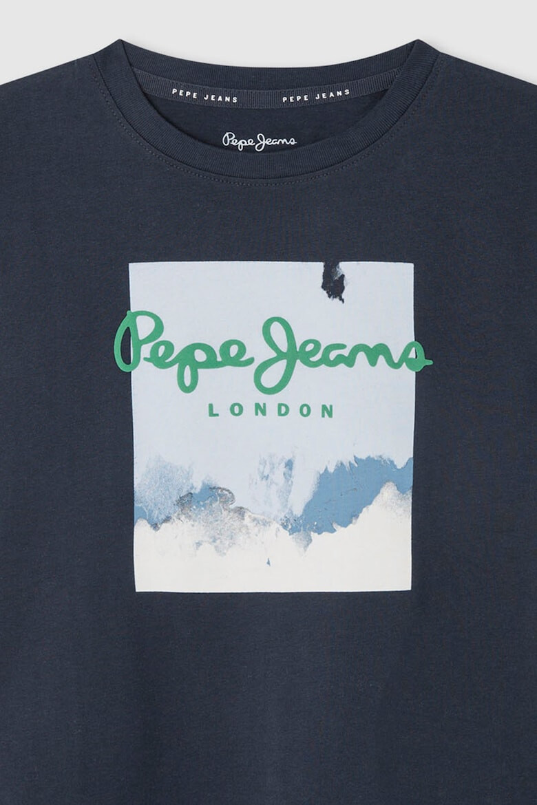 Pepe Jeans London Памучна тениска с щампа - Pepit.bg