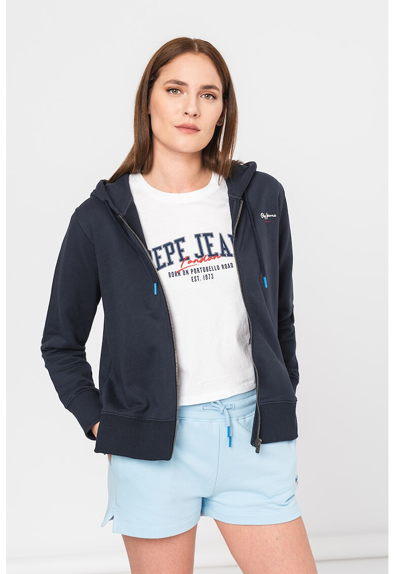 Pepe Jeans London Памучно худи Calista с цип - Pepit.bg